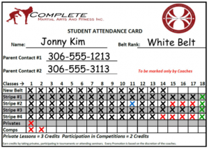 Attendance Card Information for Parents